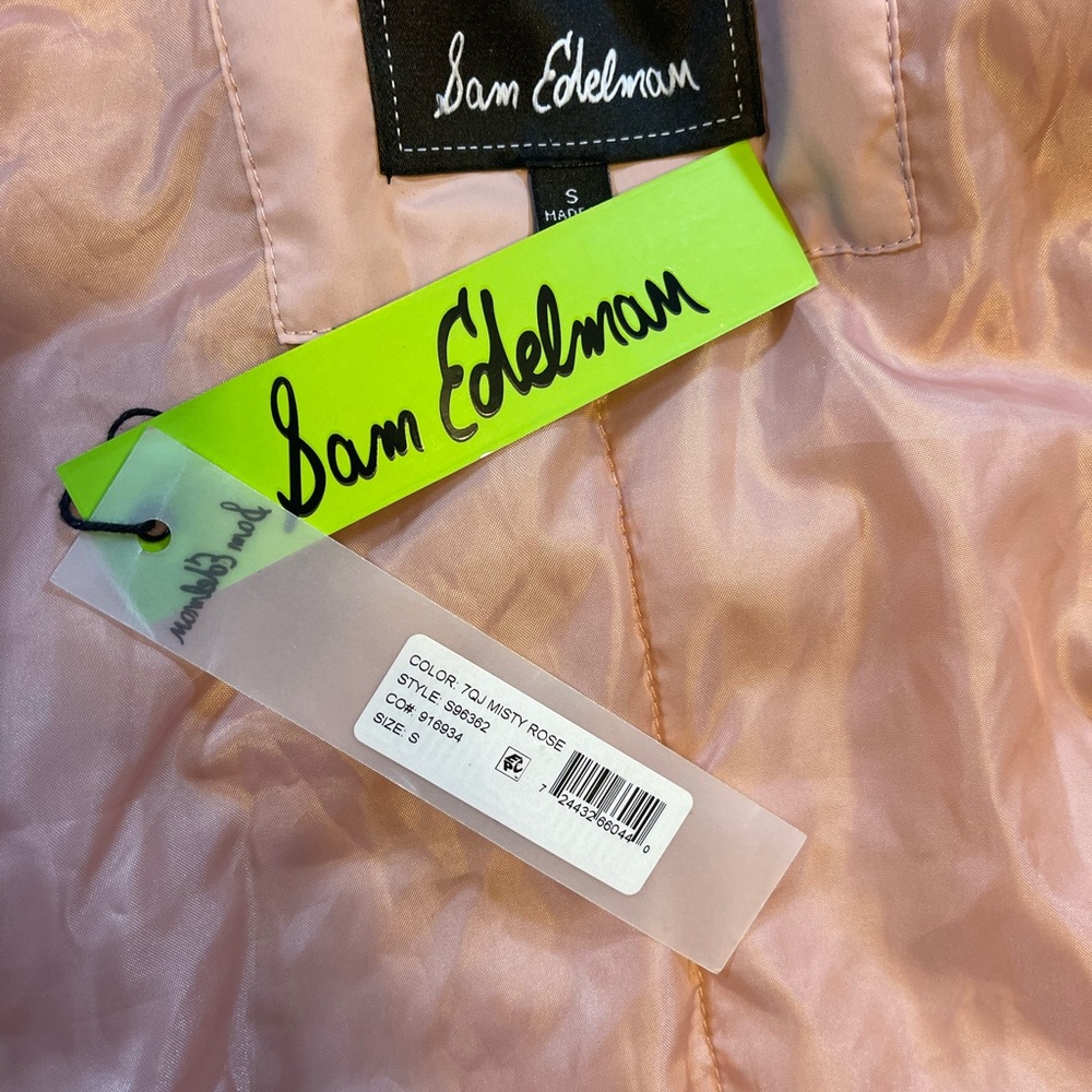 Sam Edelman Faux Fur Hooded Jacket – Misty Rose – Size Small – NWT - Picture 4 of 9